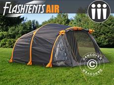Flashtents® Camping tent Air, 3 persons, Orange/Dark Grey 