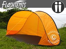 Flashtents® Camping tent  2 persons, Orange/Dark Grey